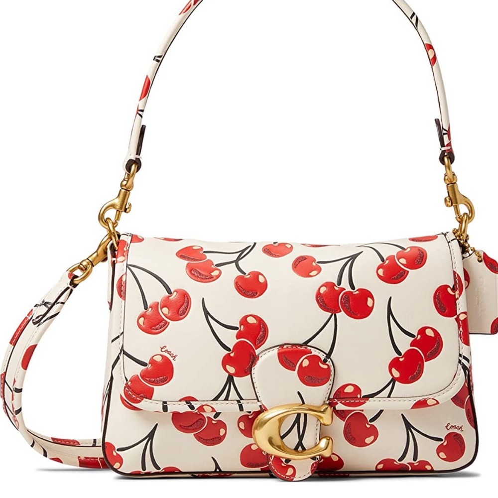 COACH Cherry Print Soft Tabby Shoulder Bag